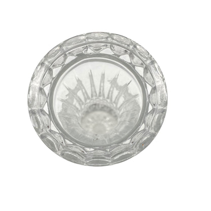 WMF Vintage Pressglas Vase transparent Rauten Dekor 60er 70er Jahre Glas