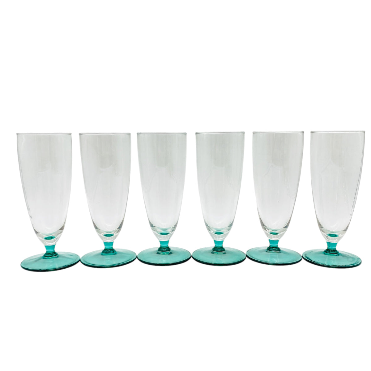 Vintage Sektglas Blau 50er/60er