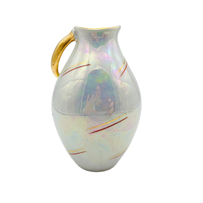 Vintage Vase irisierend gold 60er 70er Jahre Mid Century Porzellan