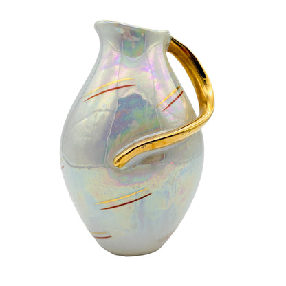 Vintage Vase irisierend gold 60er 70er Jahre Mid Century Porzellan