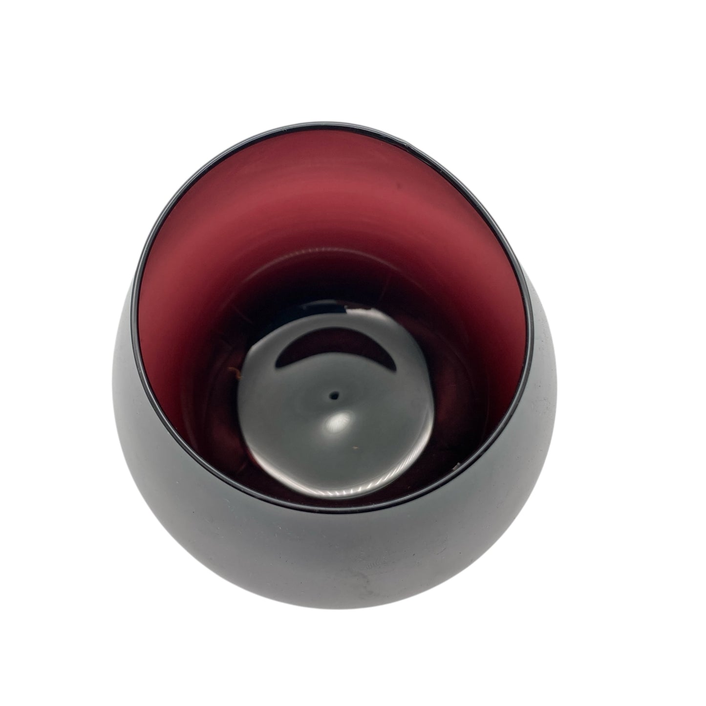 Vintage Vase lila Glas Pokal Form Dekoration 50er 60er Jahre Vintage Mid Century