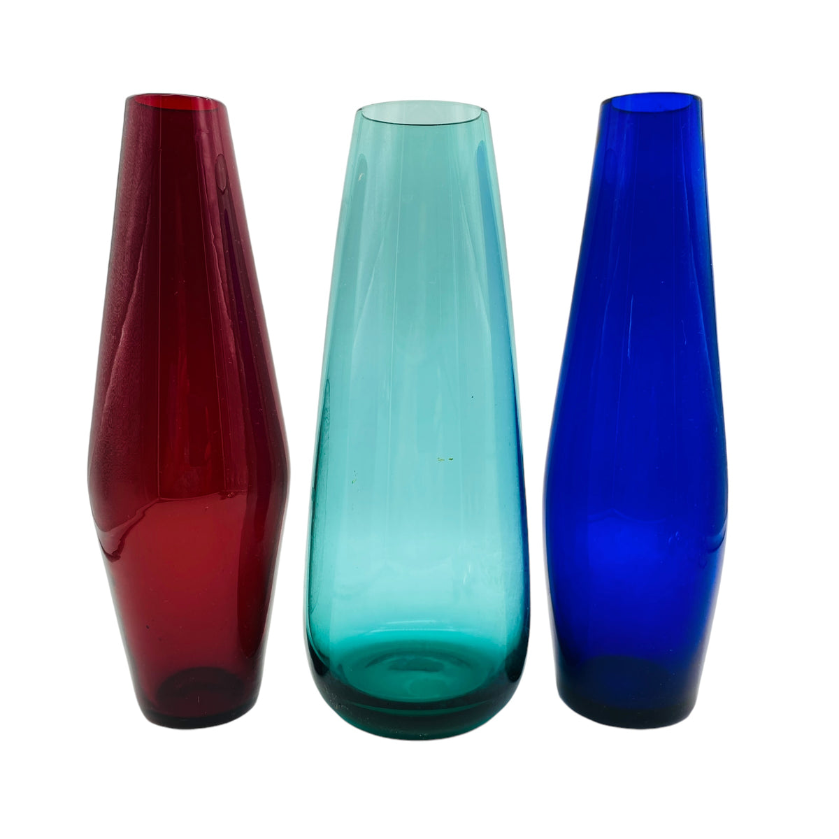 Vintage Vase Blau H 25cm Vasen 60er/70er