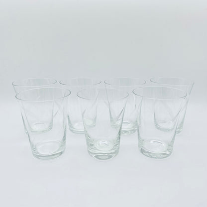 Vintage Wassergläser 7er Set Gläser beschliffen 60er 70er Jahre