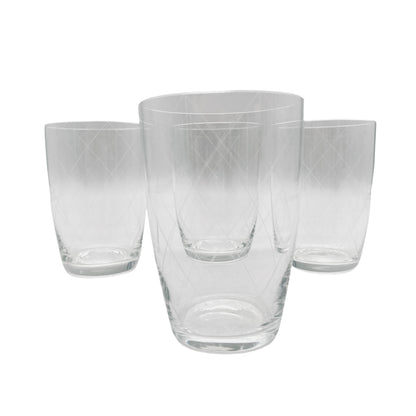 Vintage Wassergläser Gläser Rauten Schliff 50er 60er Glas