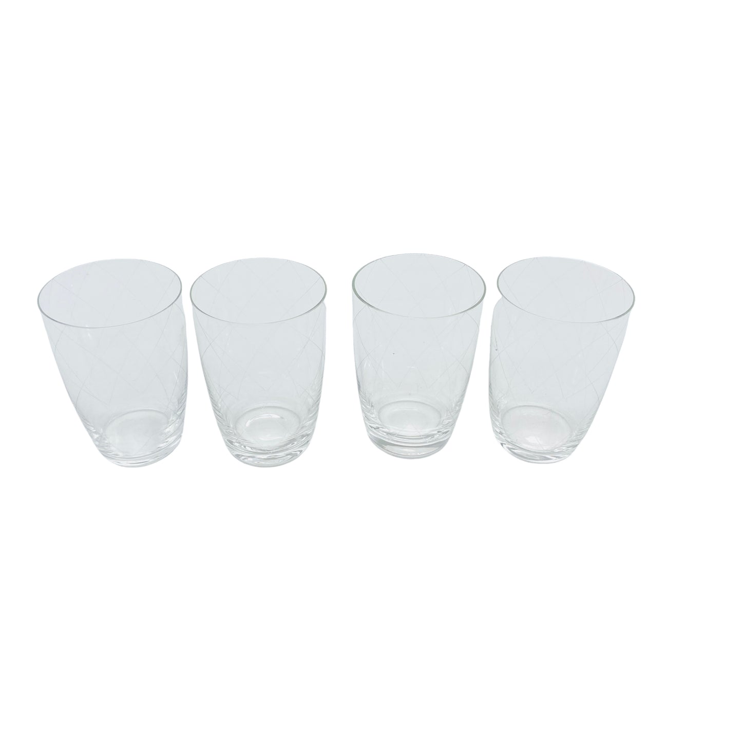 Vintage Wassergläser Gläser Rauten Schliff 50er 60er Glas