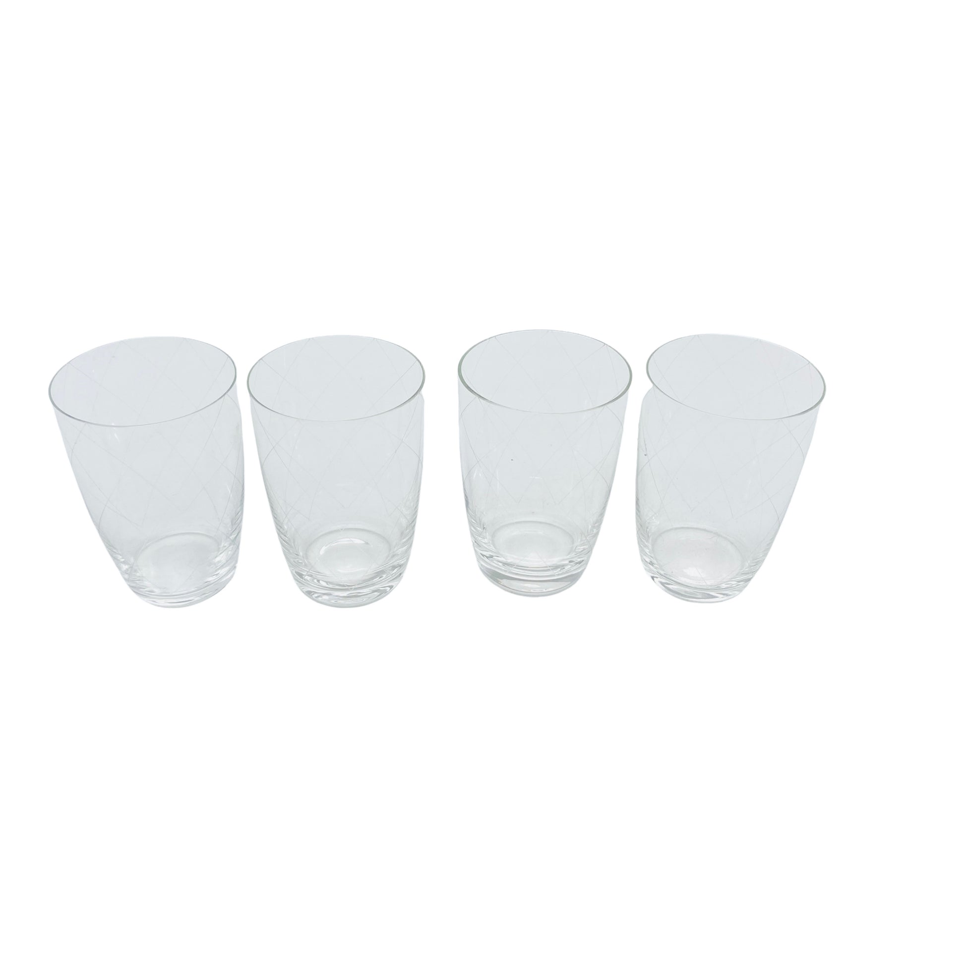 Vintage Wassergläser Gläser Rauten Schliff 50er 60er Glas