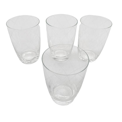Vintage Wassergläser Gläser Rauten Schliff 50er 60er Glas
