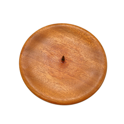 Vintage XXL Kerzenständer aus Holz gedrechselt für Stumpenkerzen Mid Century Dekoration 60er 70er Jahre