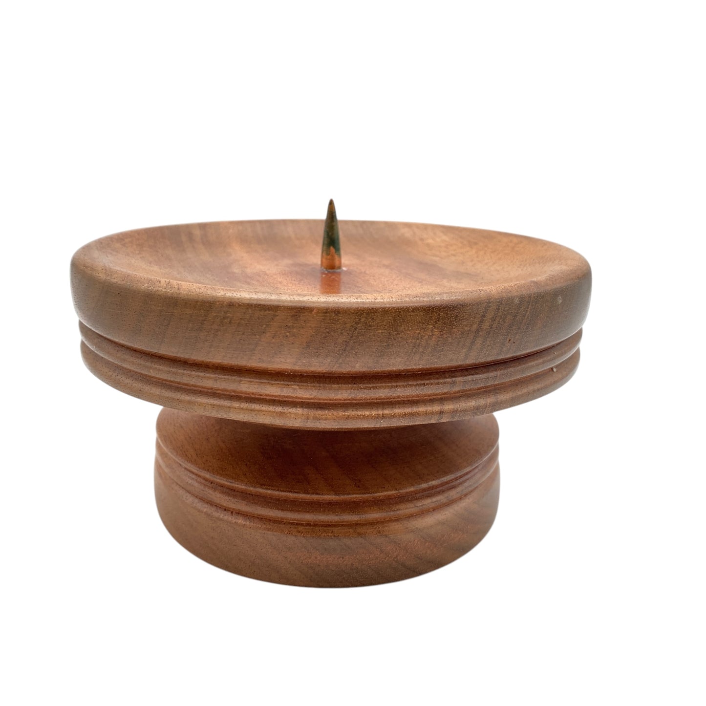 Vintage XXL Kerzenständer aus Holz gedrechselt für Stumpenkerzen Mid Century Dekoration 60er 70er Jahre