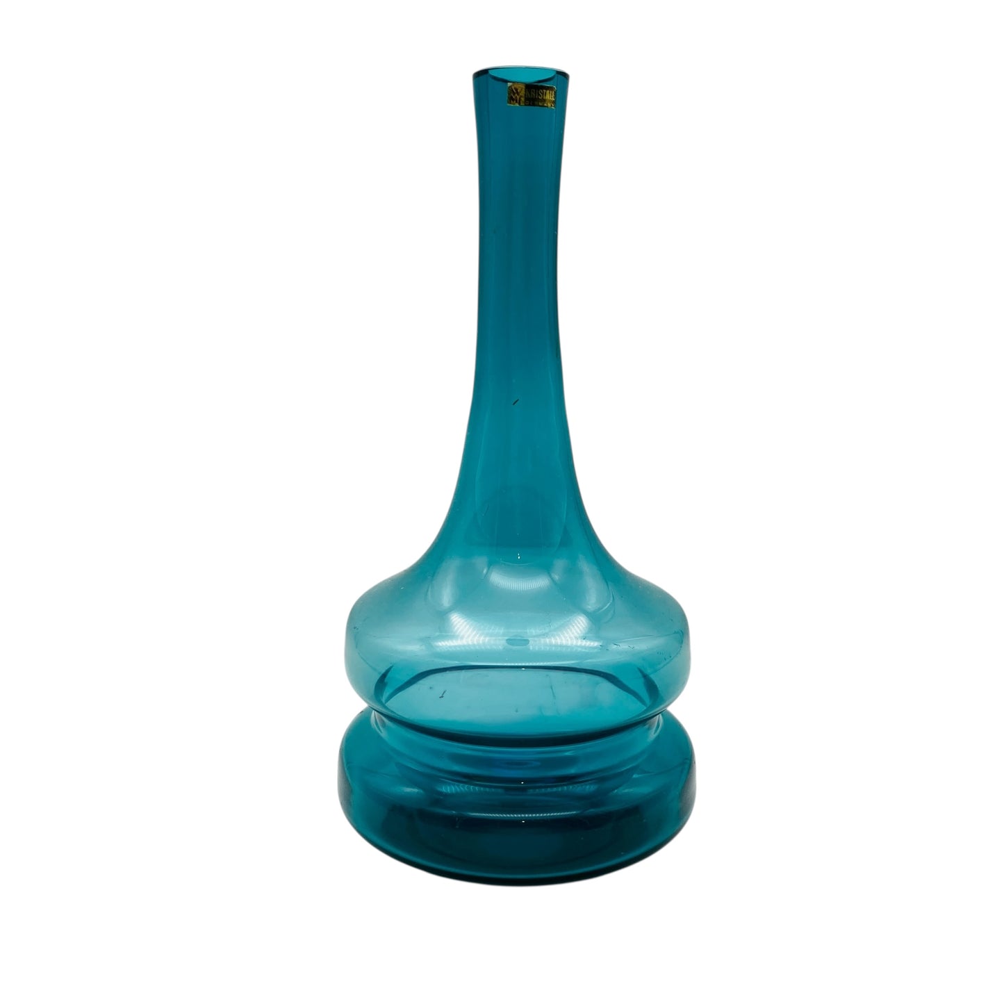 WMF Vase türkis blau Glasvase 60er 70er Jahre Dekoration Vintage Design