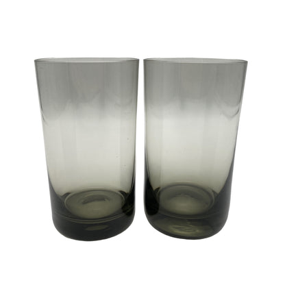 Wassergläser Rauchglas 60er 70er Jahre Vintage Mid Century Glas