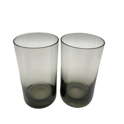 Wassergläser Rauchglas 60er 70er Jahre Vintage Mid Century Glas