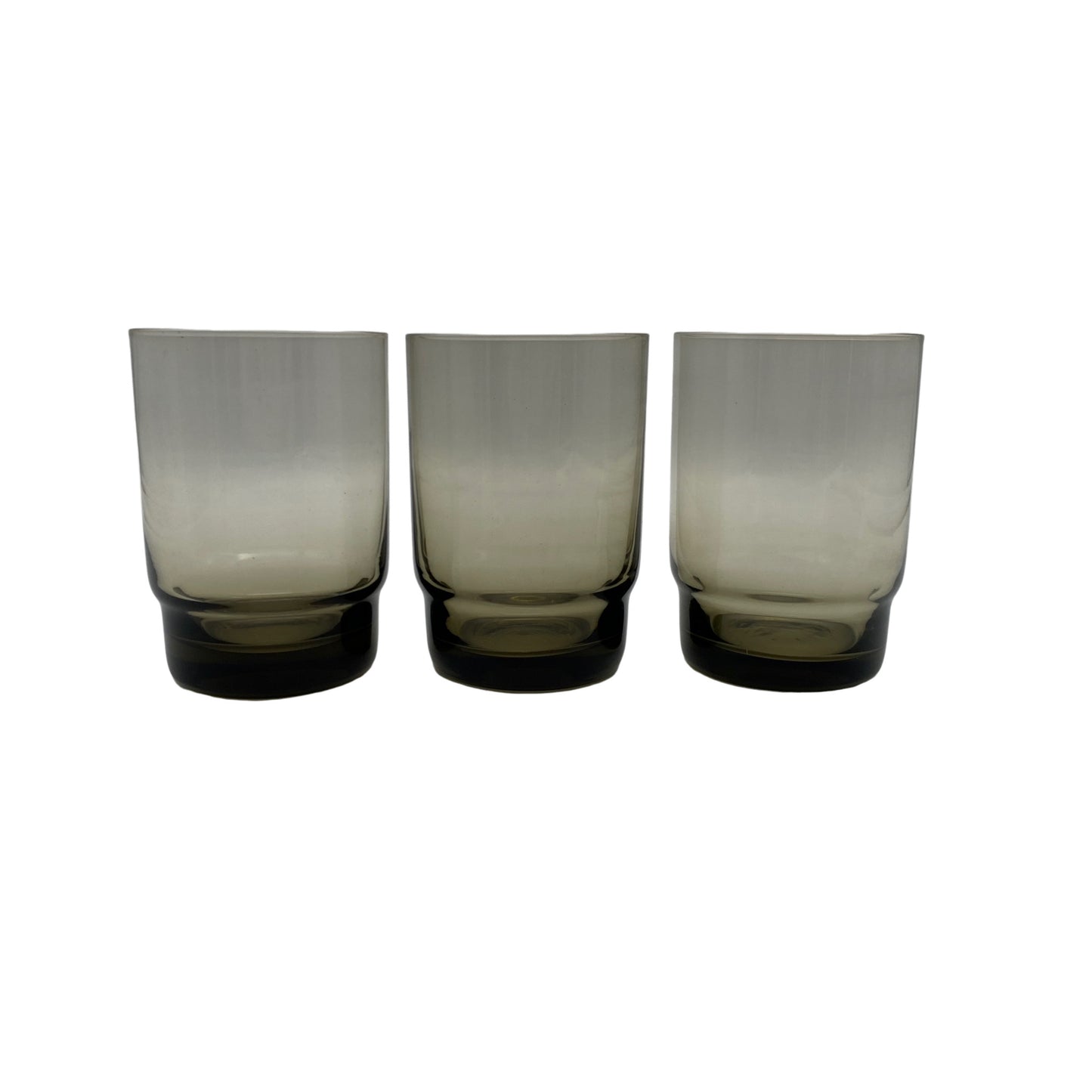 Wassergläser Rauchglas Glas Mid Century Lounge Gläser Vintage 50er 60er