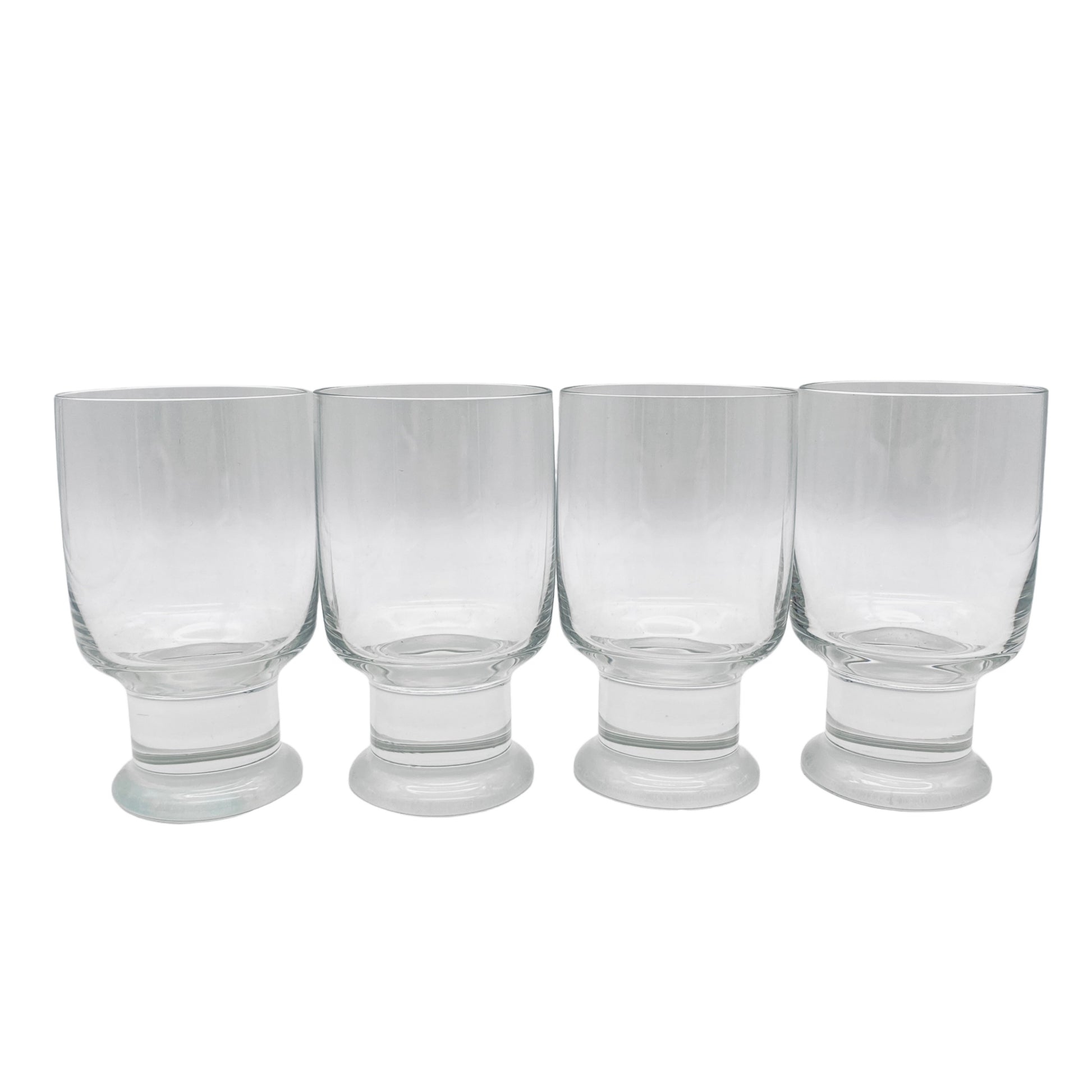 Wassergläser satinierter Stand 60er 70er Vintage Gläser Glas