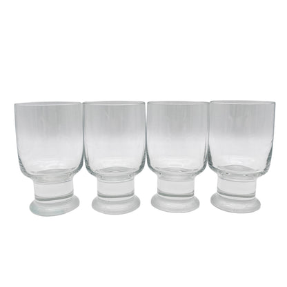 Wassergläser satinierter Stand 60er 70er Vintage Gläser Glas
