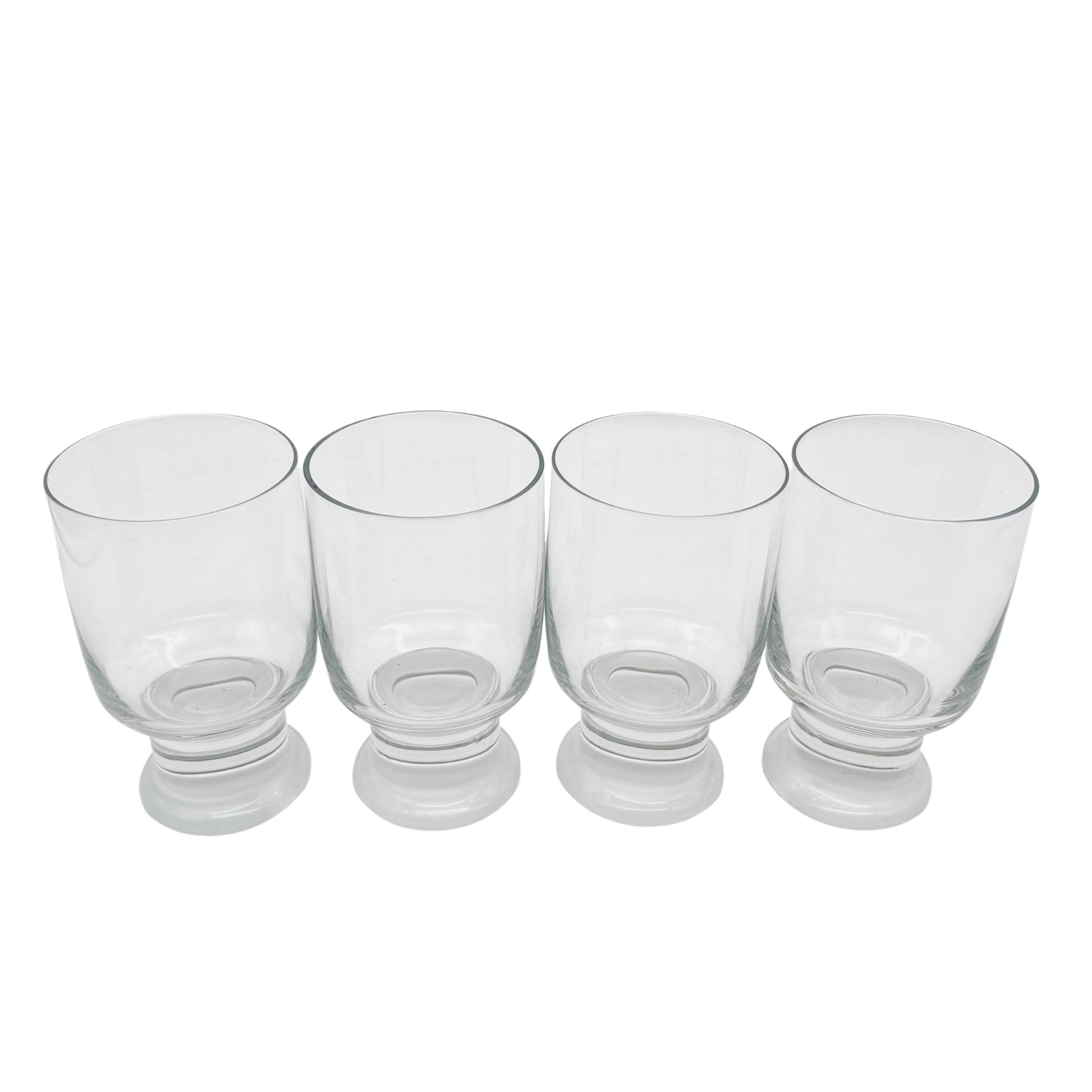 Wassergläser satinierter Stand 60er 70er Vintage Gläser Glas