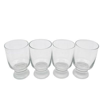 Wassergläser satinierter Stand 60er 70er Vintage Gläser Glas