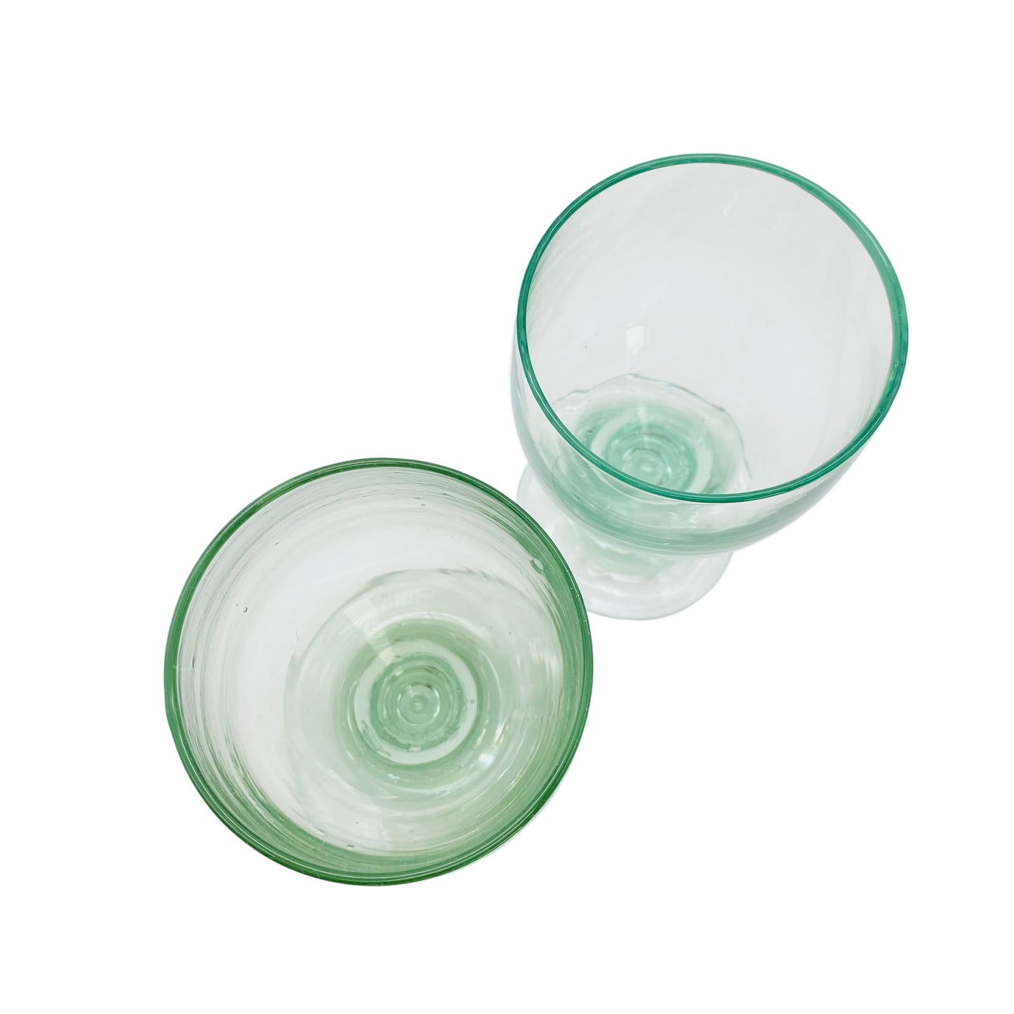 Weingläser Römer grünlich 2er Set Vintage grün