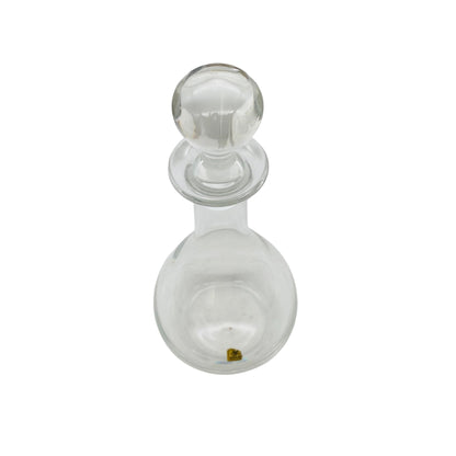 EISCH Dekanter Glas mit Kugelstopfen Transparent 70er 80er H 31cm