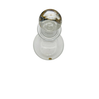 EISCH Dekanter Glas mit Kugelstopfen Transparent 70er 80er H 31cm