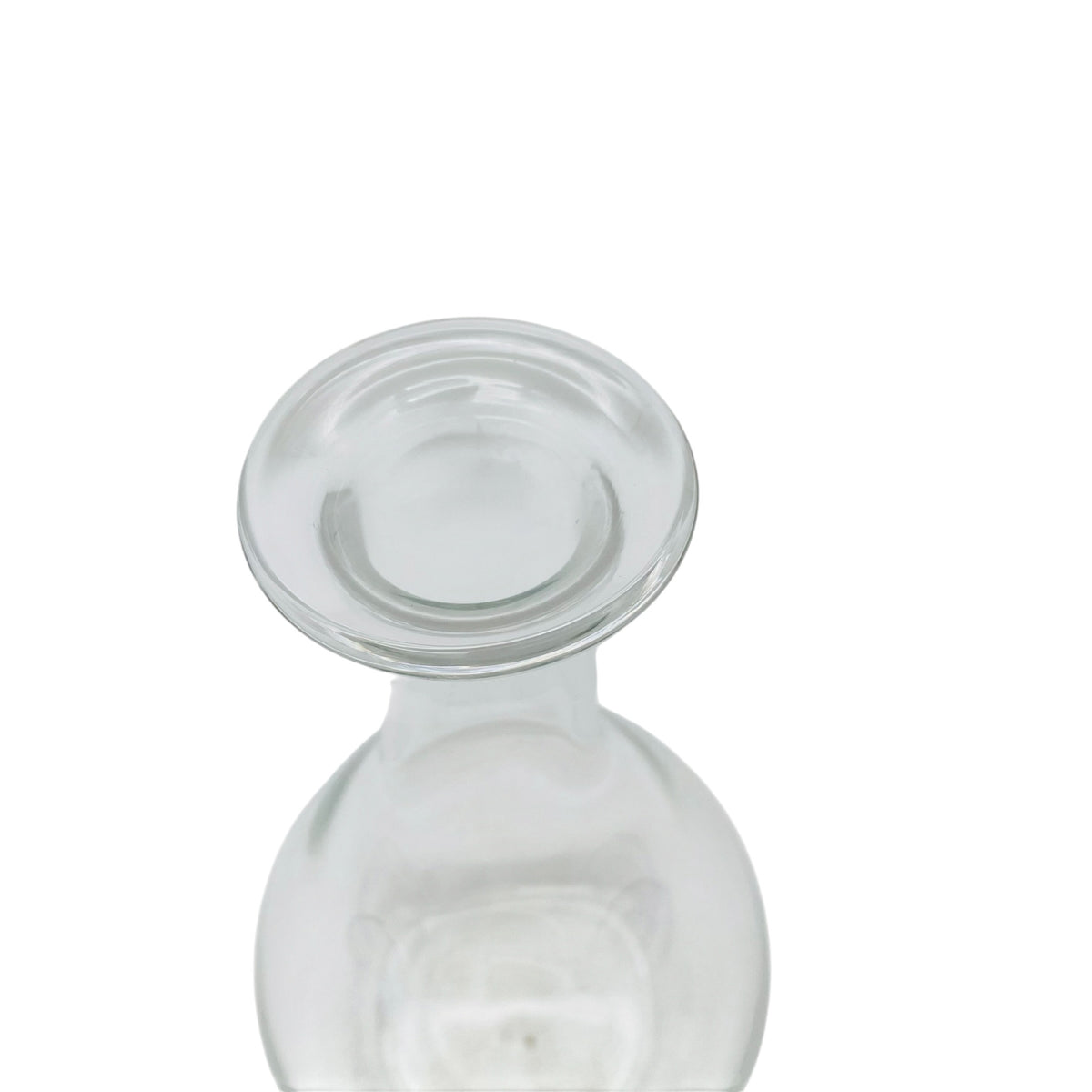 EISCH Dekanter Glas mit Kugelstopfen Transparent 70er 80er H 31cm