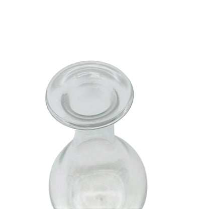 EISCH Dekanter Glas mit Kugelstopfen Transparent 70er 80er H 31cm