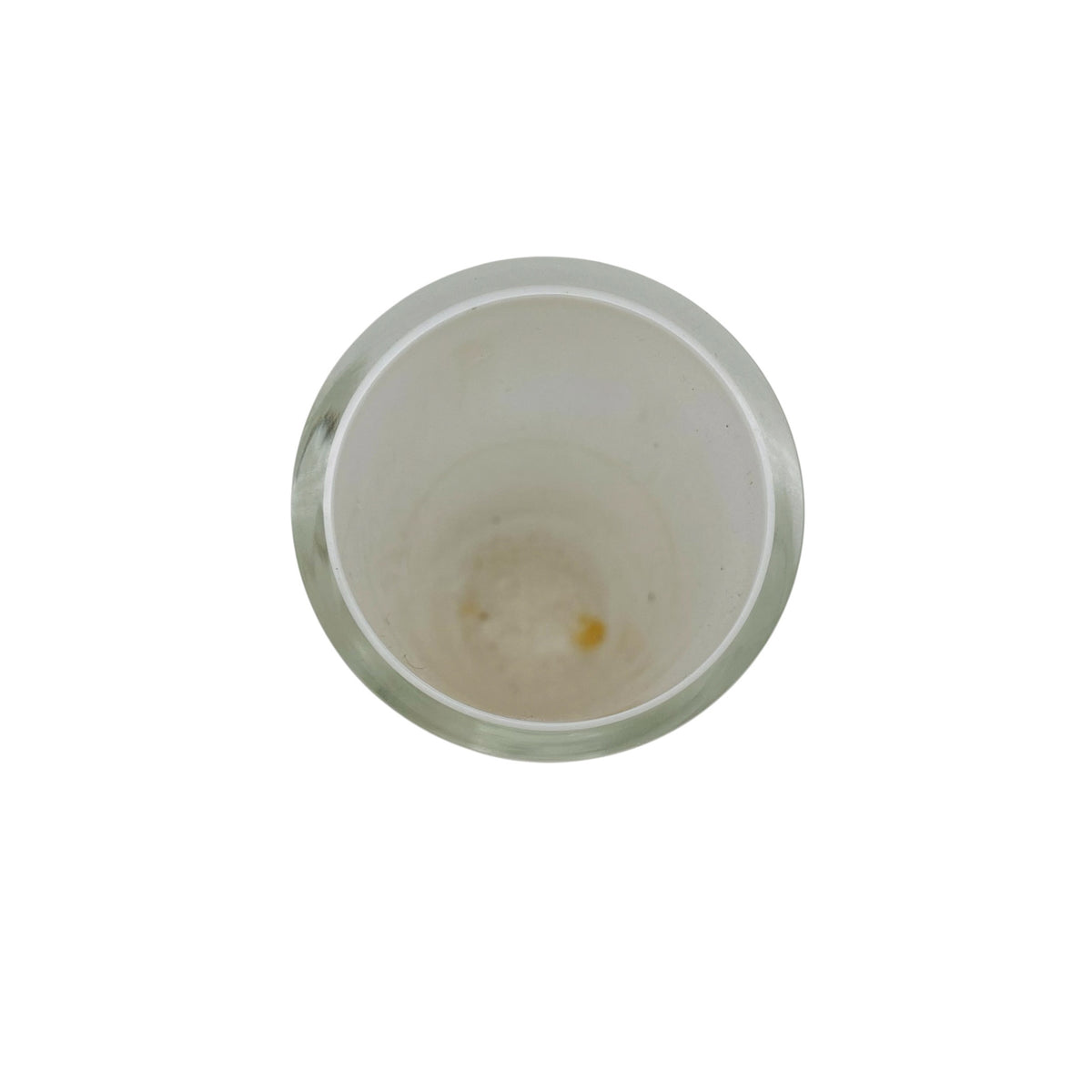 FRIEDRICH GLAS Vase Glas Weiß Überfangglas 60er 70er H 18,5cm
