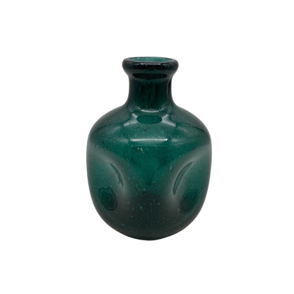 SÜSSMUTH Vase Schaumglas Grün 50er 60er H 15cm Glas