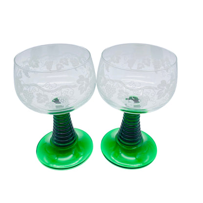 vca Römer Weinreben 0,2l Frankreich Glas Weingläser 70er 80er
