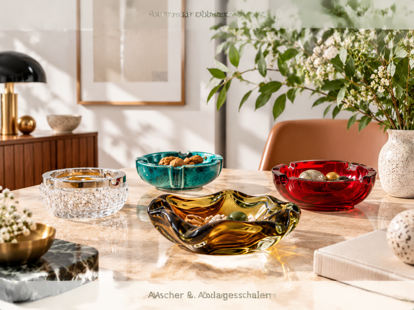 Vintage Ascher und Ablageschalen