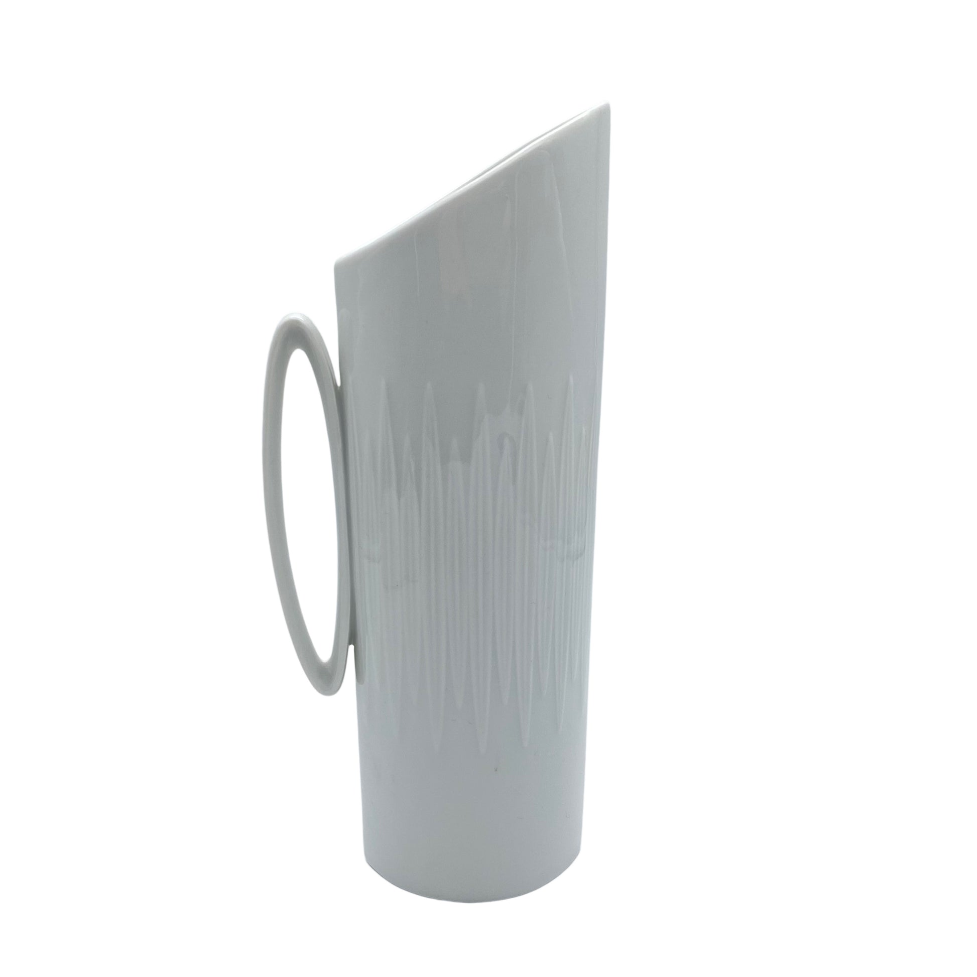 Alka Kunst Alboth & Kaiser Porzellan Vase weiß 50er 60er Jahre
