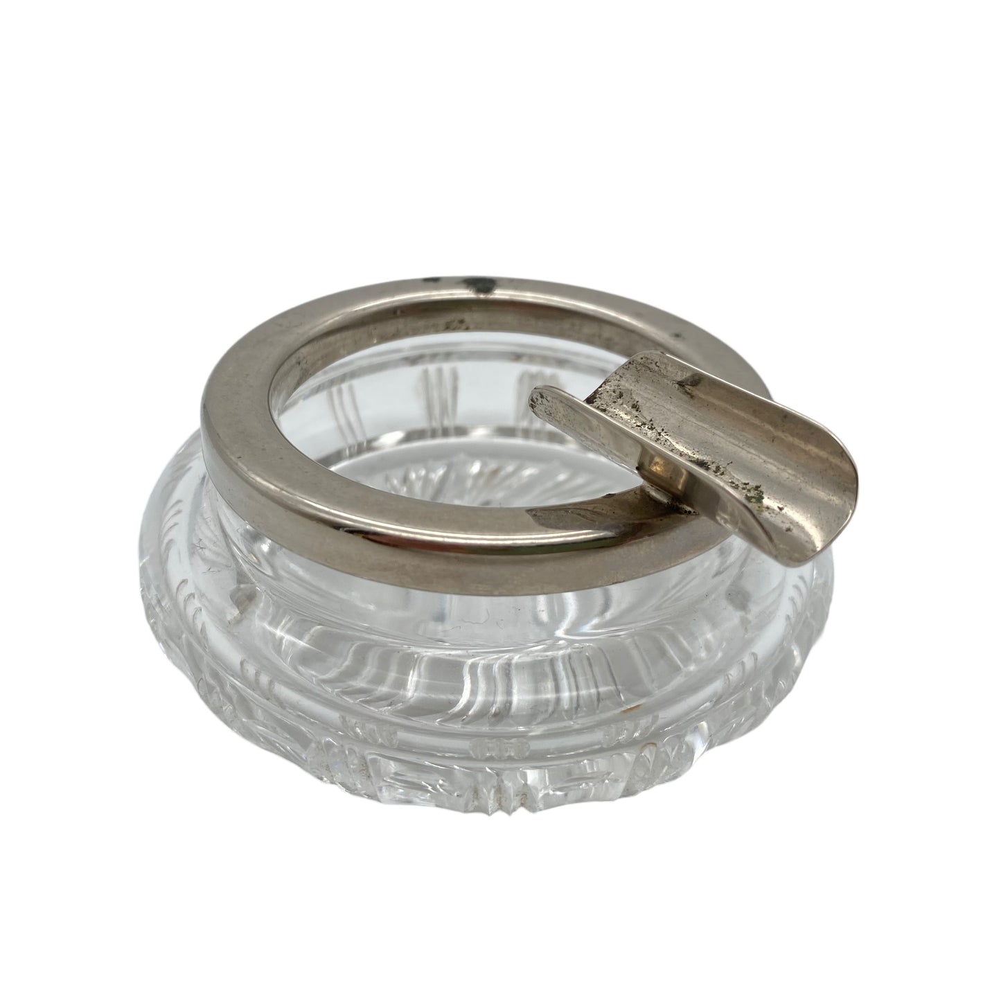 Aschenbecher Kristallglas Glas 50er 60er Jahre Ascher