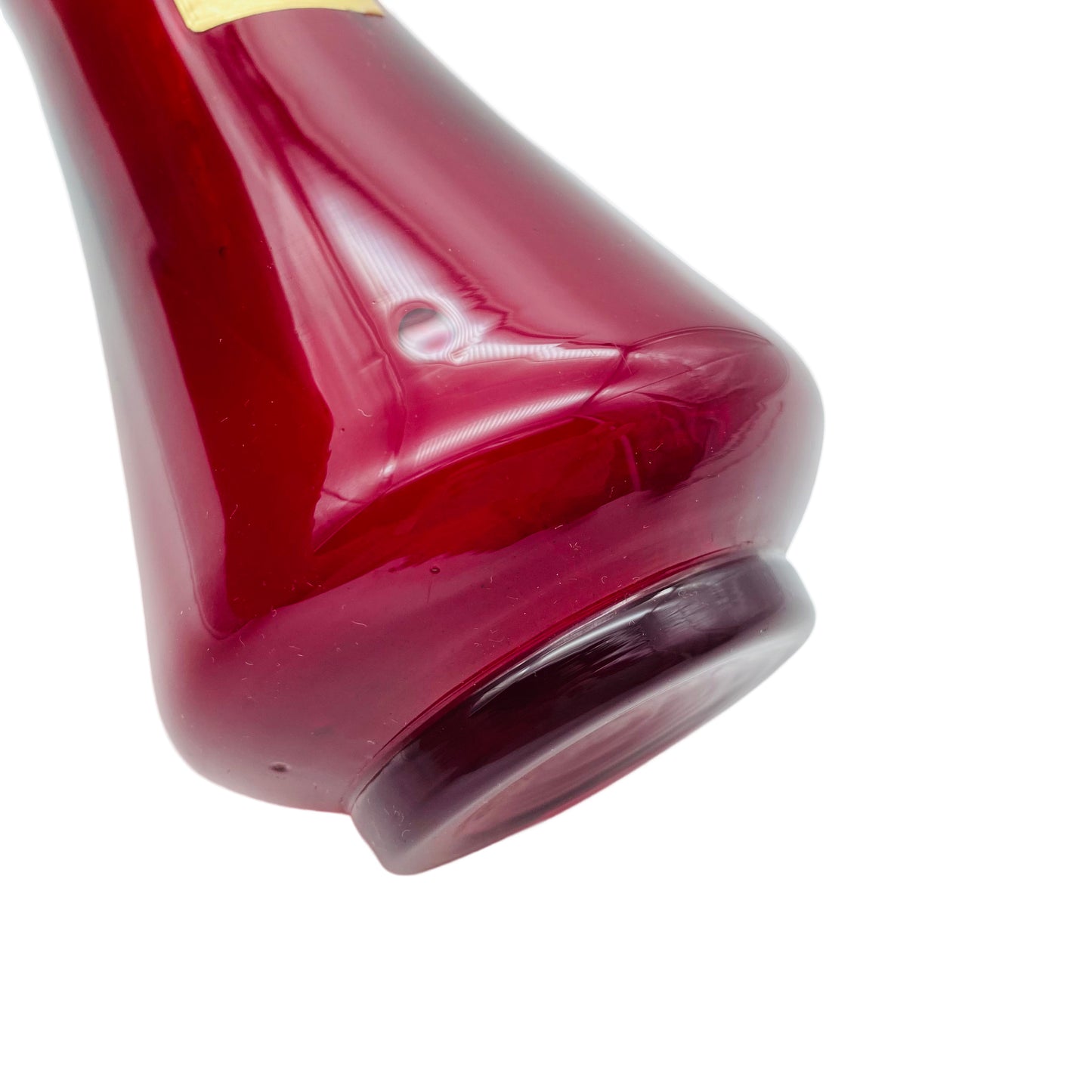 Glashütte Rheinpfalz Vase Vintage rot Glas 60er 70er Jahre