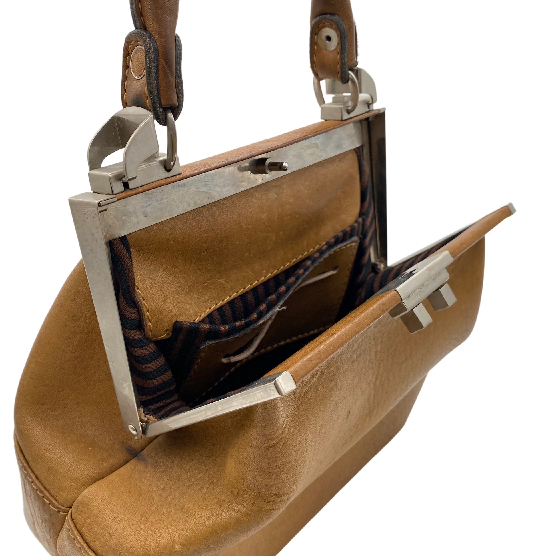 Handtasche Vintage Leder braun Tasche