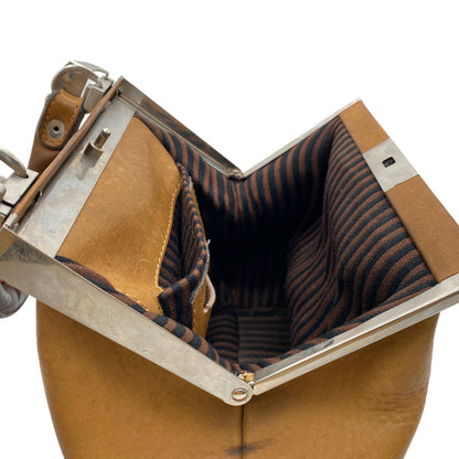 Handtasche Vintage Leder braun Tasche