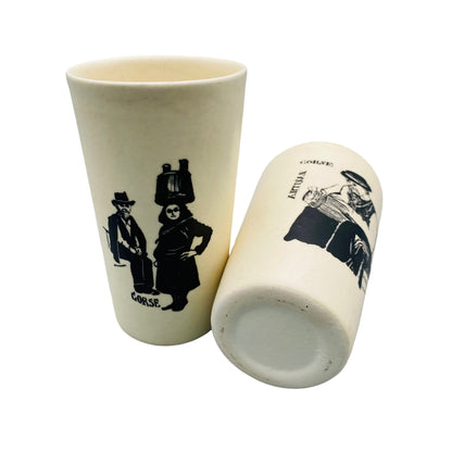 CORSE Becher Set Keramik 11,8 cm Korsika Frankreich