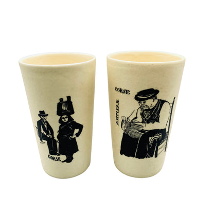 CORSE Becher Set Keramik 11,8 cm Korsika Frankreich