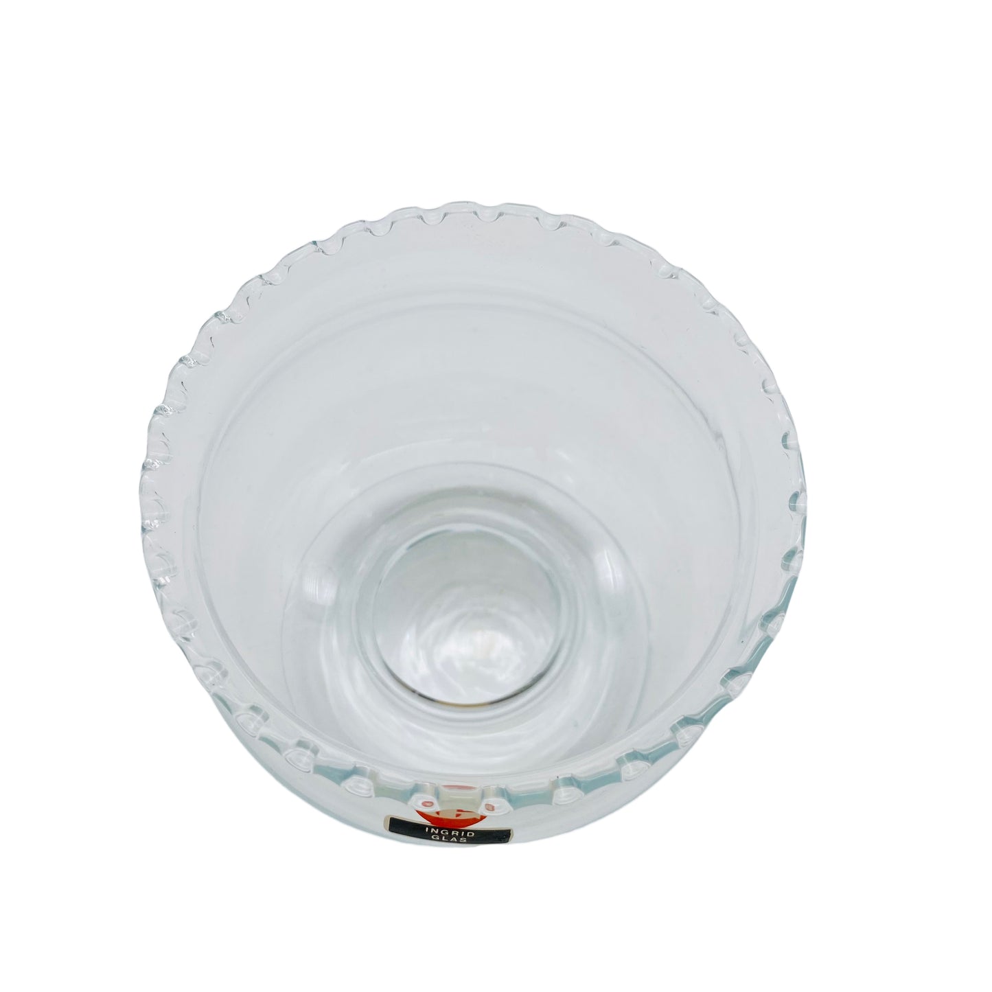 INGRID Glas Vase 60er 70er Jahre Vintage