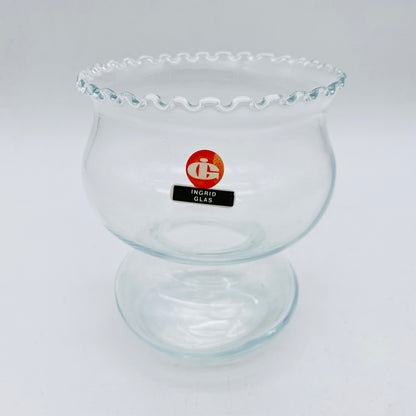 INGRID Glas Vase 60er 70er Jahre Vintage