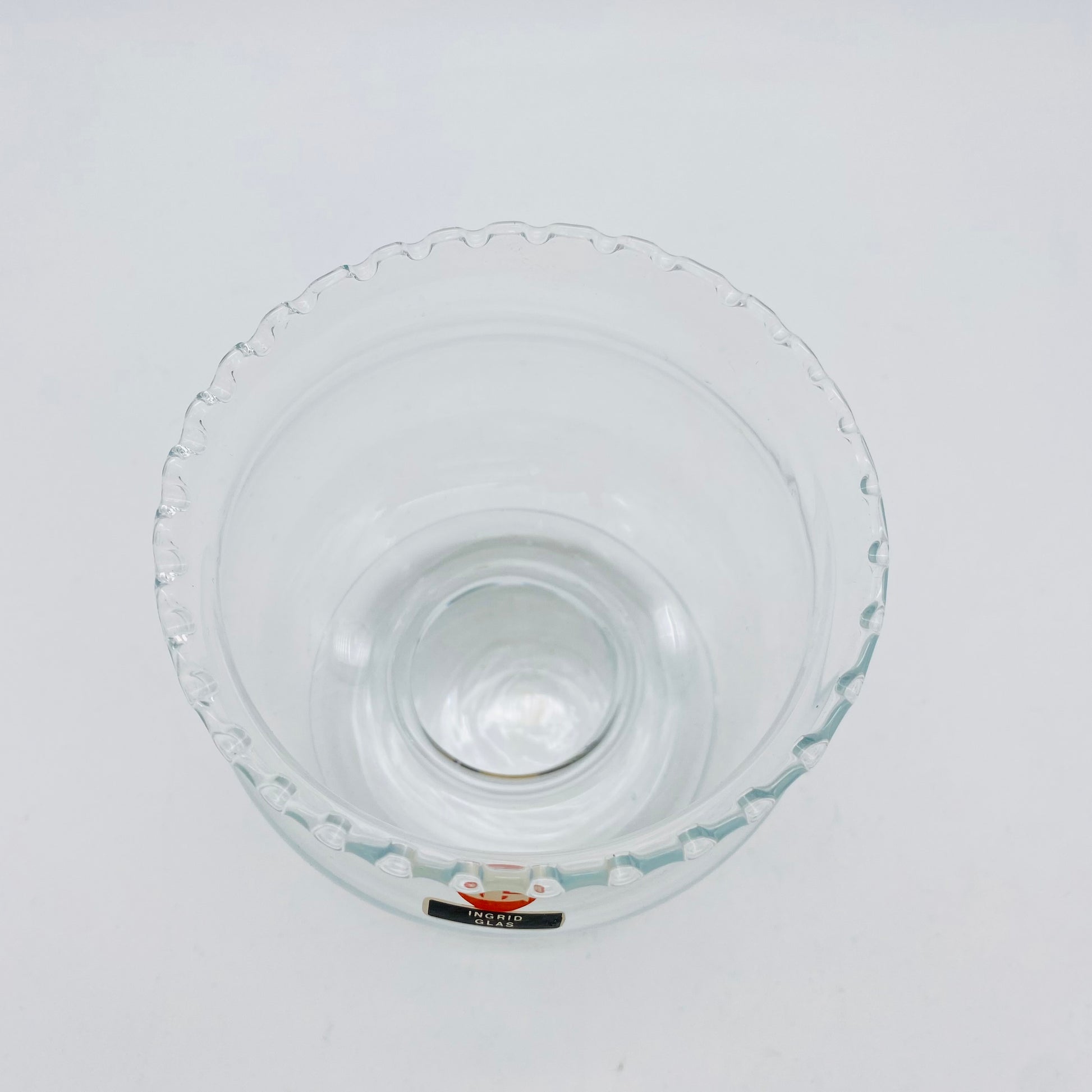 INGRID Glas Vase 60er 70er Jahre Vintage
