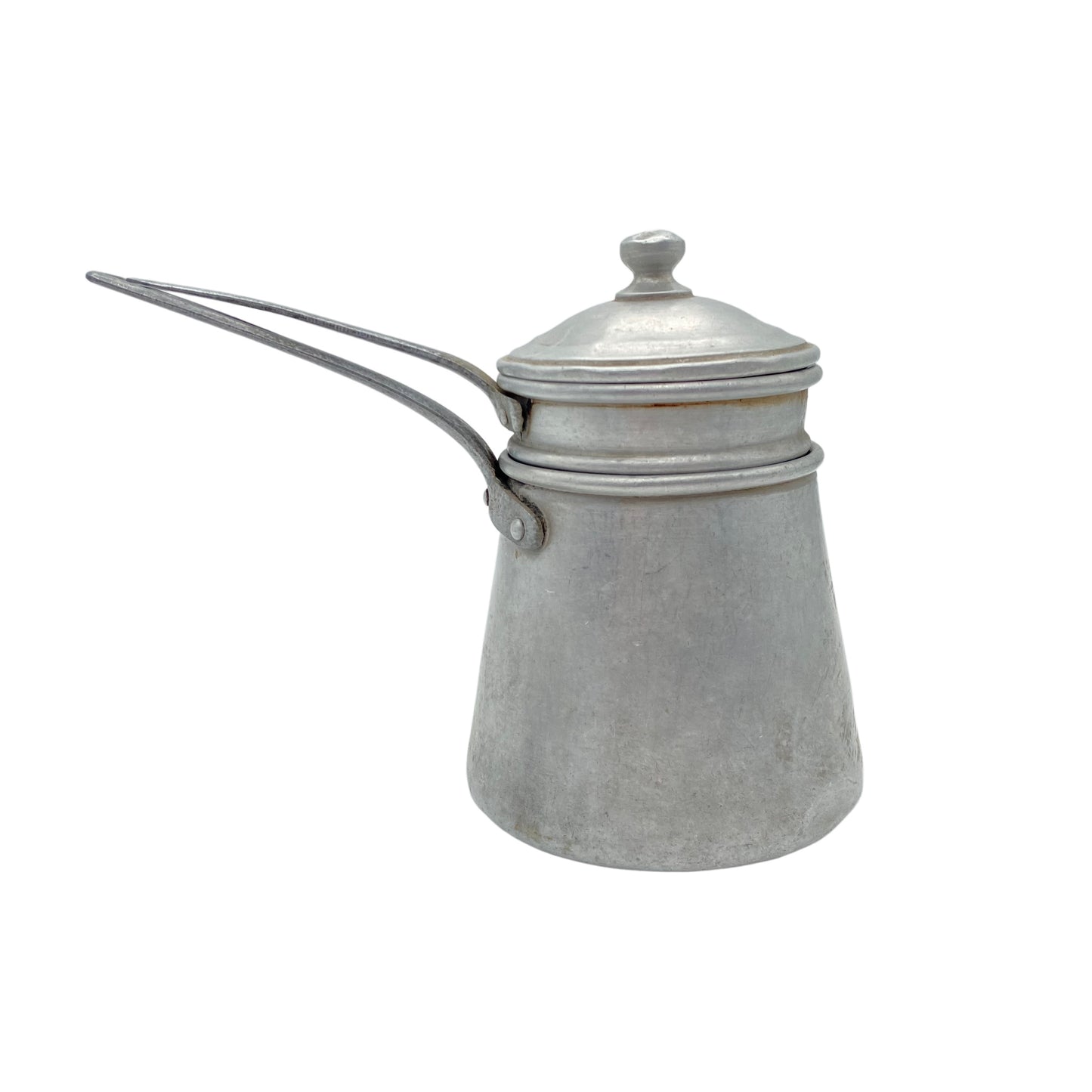 Kaffeekocher Mid Century 50er Alu mit Wasserbad Kaffeebereiter Vintage