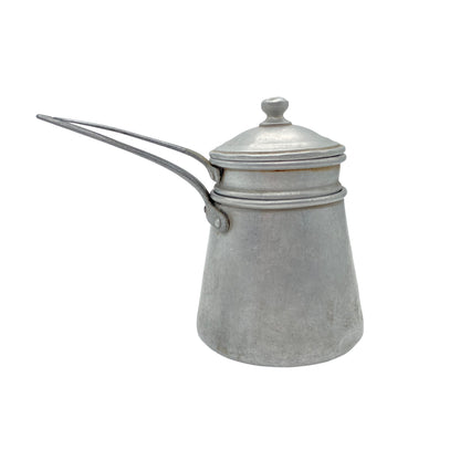 Kaffeekocher Mid Century 50er Alu mit Wasserbad Kaffeebereiter Vintage