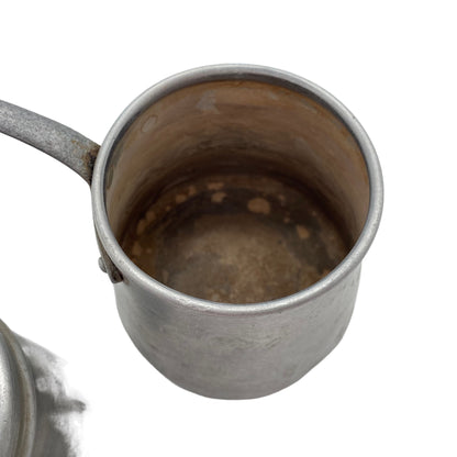Kaffeekocher Mid Century 50er Alu mit Wasserbad Kaffeebereiter Vintage