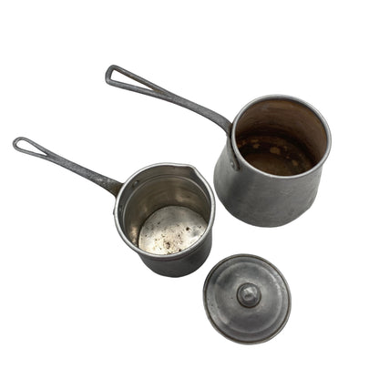 Kaffeekocher Mid Century 50er Alu mit Wasserbad Kaffeebereiter Vintage