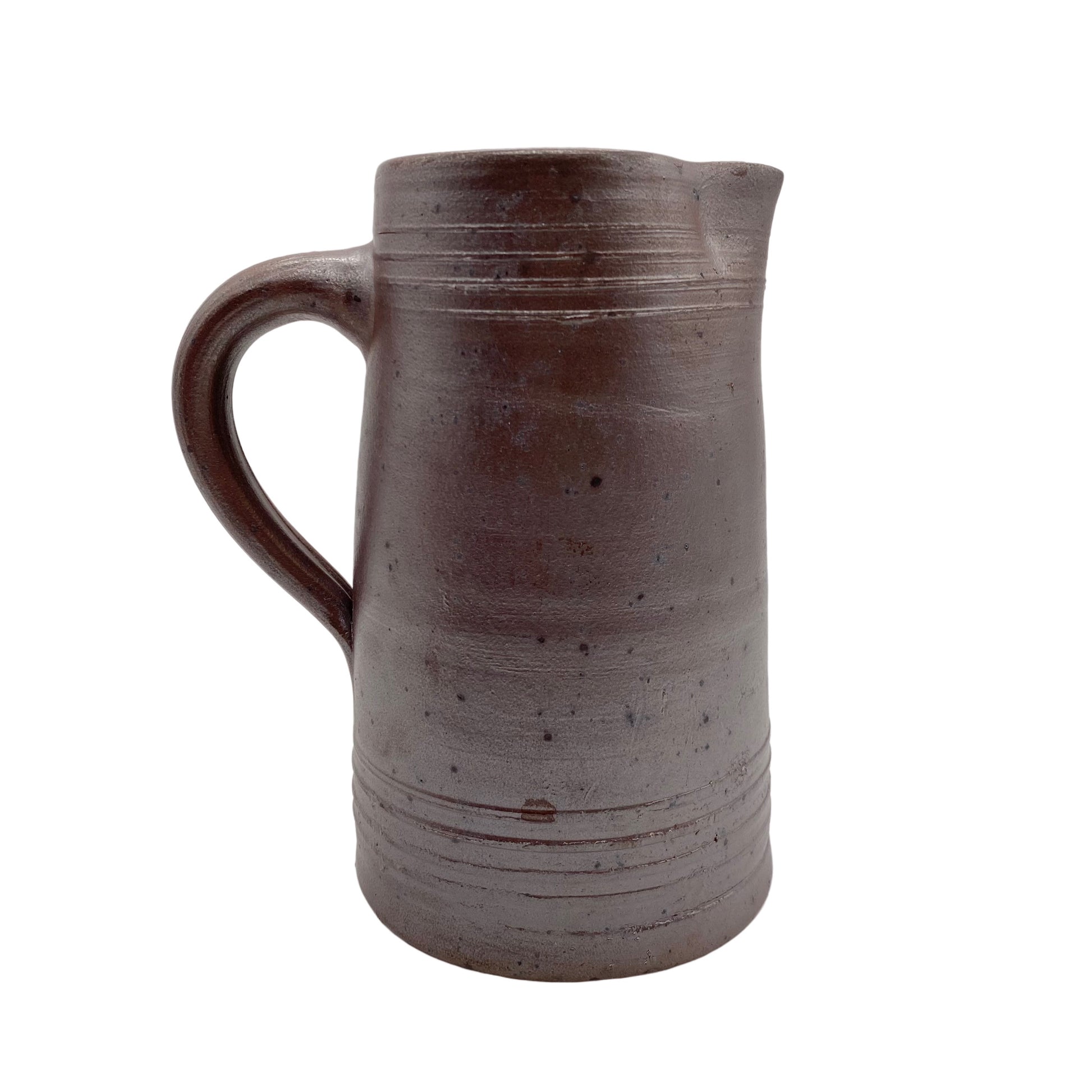 Keramik Krug Vase braun irisierend Mid Century 60er Jahre
