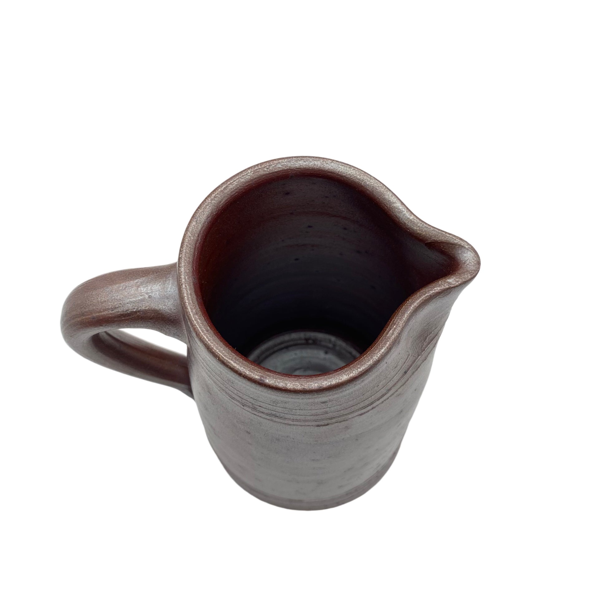 Keramik Krug Vase braun irisierend Mid Century 60er Jahre