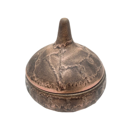 RUSCHA Keramik Dose 60er 70er Jahre Vintage braun Fat Lava