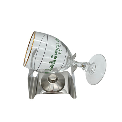 SPRING Irish Coffee Set mit Glas und Brenner Edelstahl Schweiz 70er Jahre 