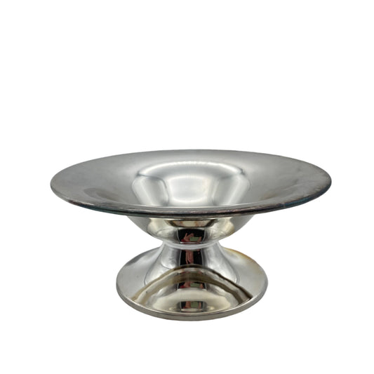 Schale versilbert Fußschale Vintage Design