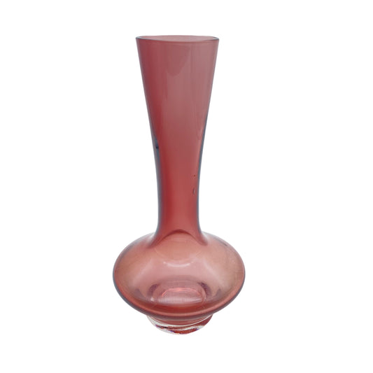 Vase Glas lila Vintage 60er 70er Jahre Blumenvase